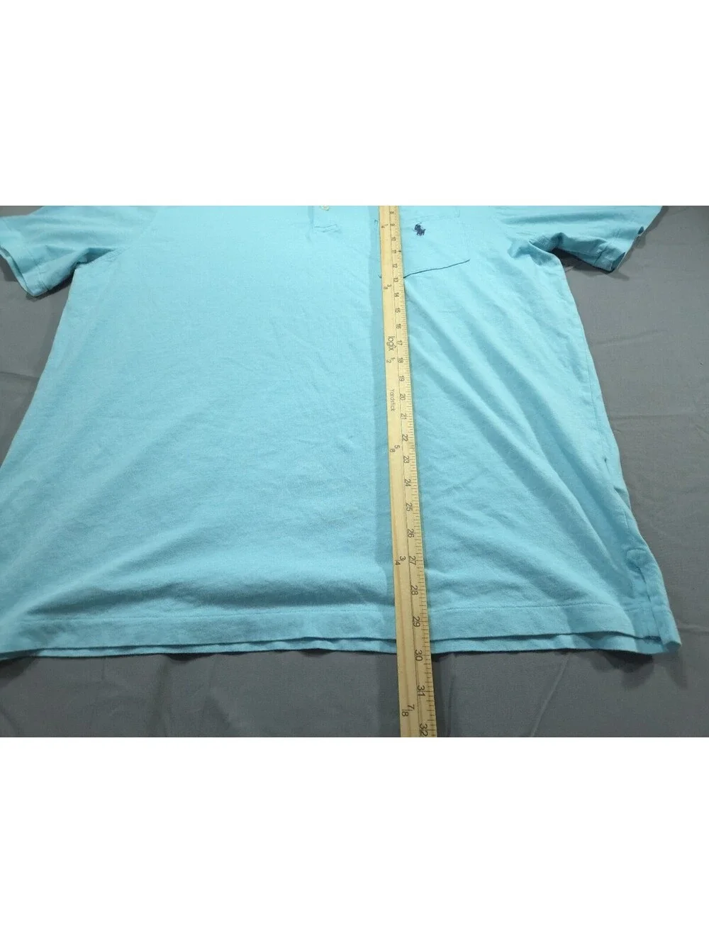 Polo Ralph Lauren Shirt Mens Large Light Sky Blue Soft Cotton Pocket Classic Fit